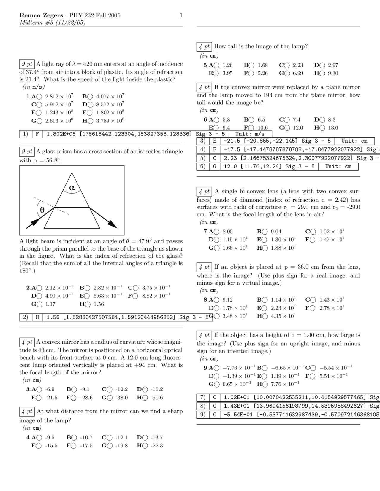 Class Notes for Midterm Exam - Introductory Physics II | PHY 232 ...