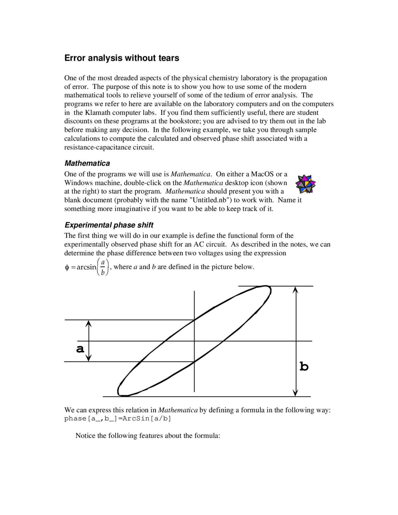 Error Analysis Without Tears - Physical Chemistry Lab - Laboratory | CH ...
