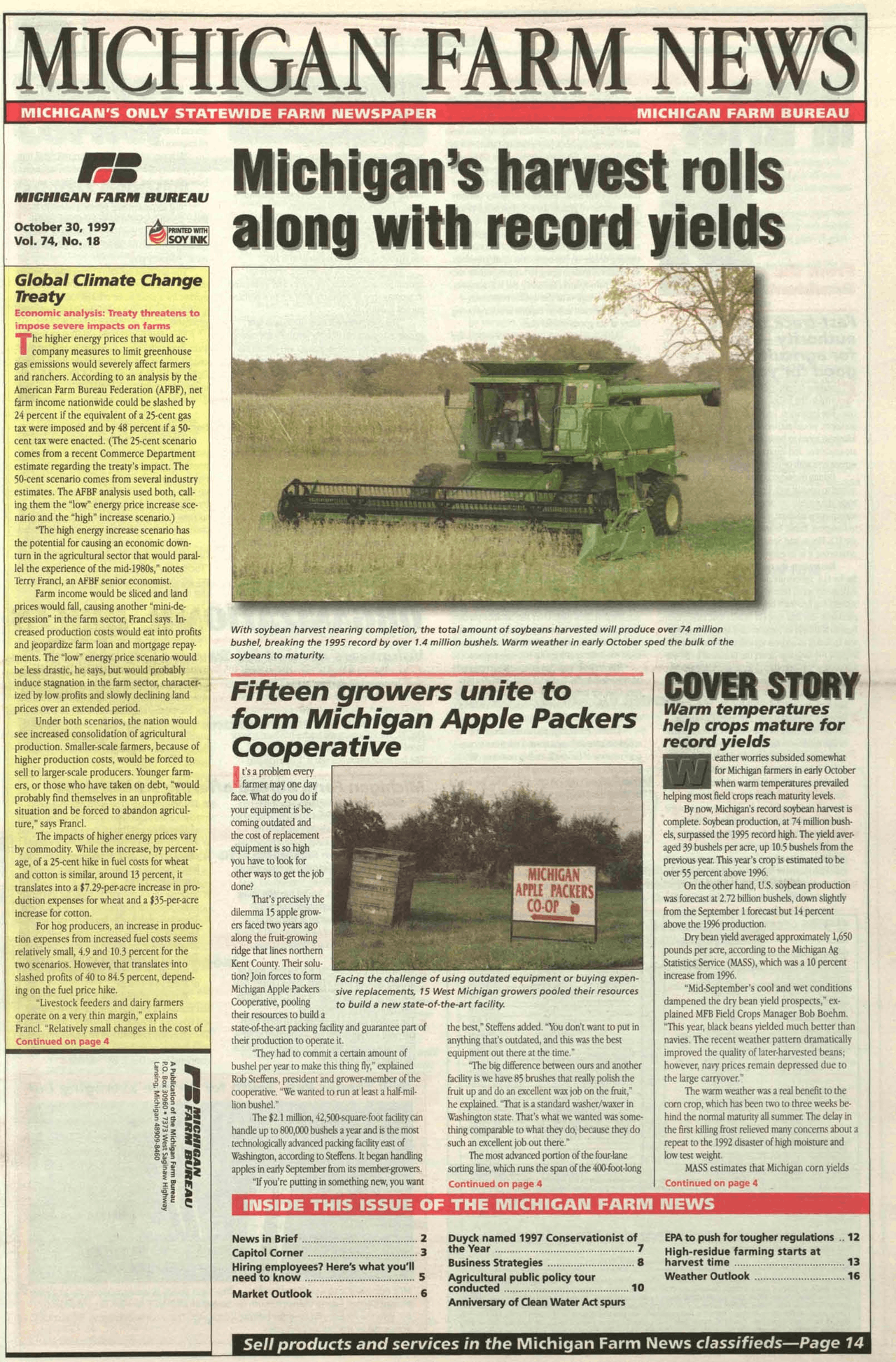 Michigan Farm News Newspaper Handout COM 800 Docsity