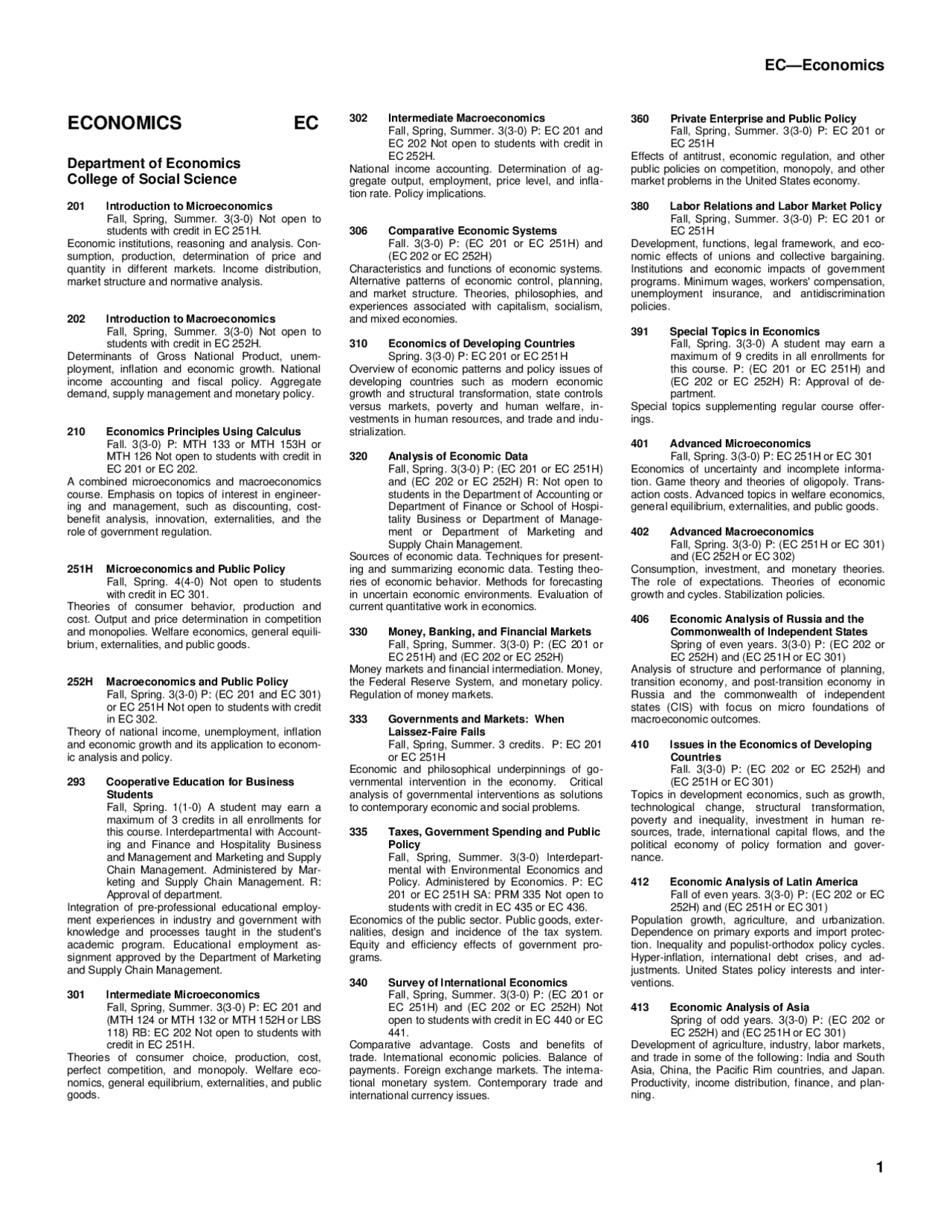 Notes on Economics - Introduction to Microeconomics - Assignment | EC ...