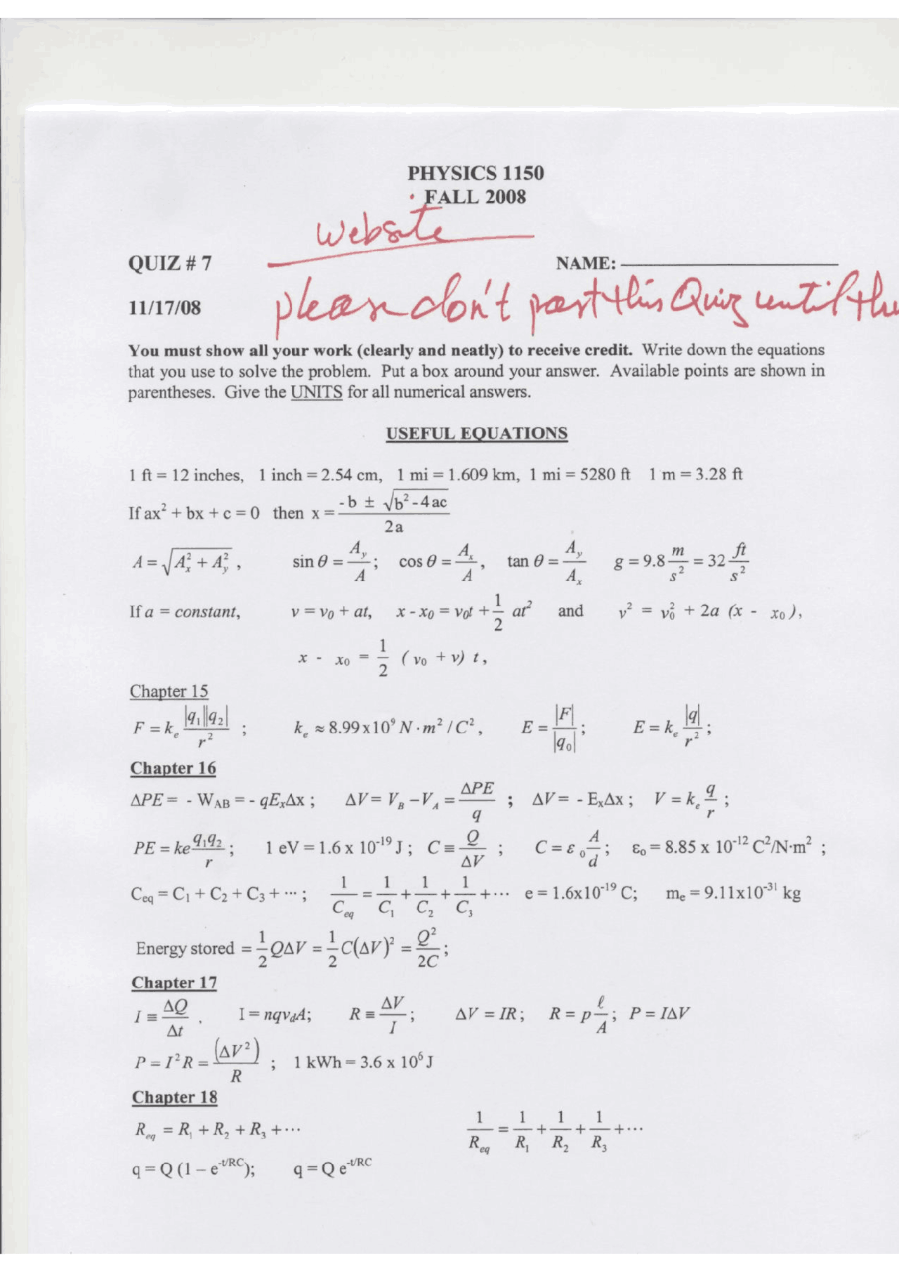 Physics Ii Problem General Physics II: Solved Problems & Useful Equations | PHYS 1150 ...