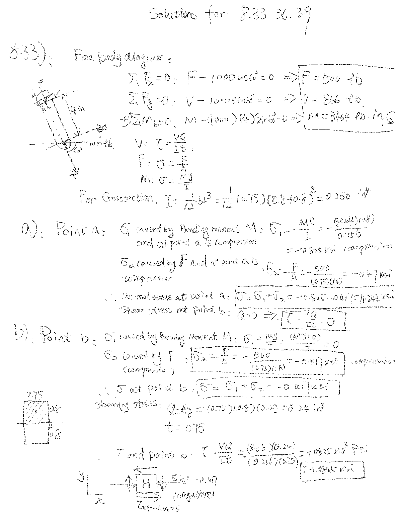 Solutions for Sample Problems - Mechanics of Deformable Solids | ME 222 ...