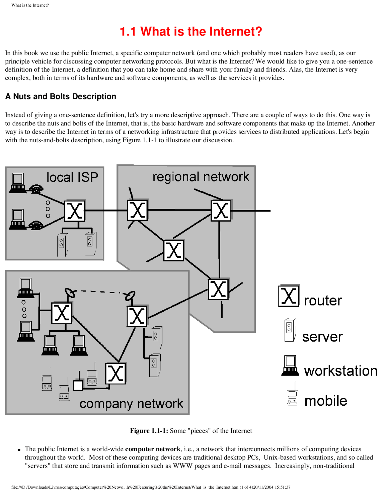 What is the Internet - Lecture Notes | COMP 3825 - Docsity