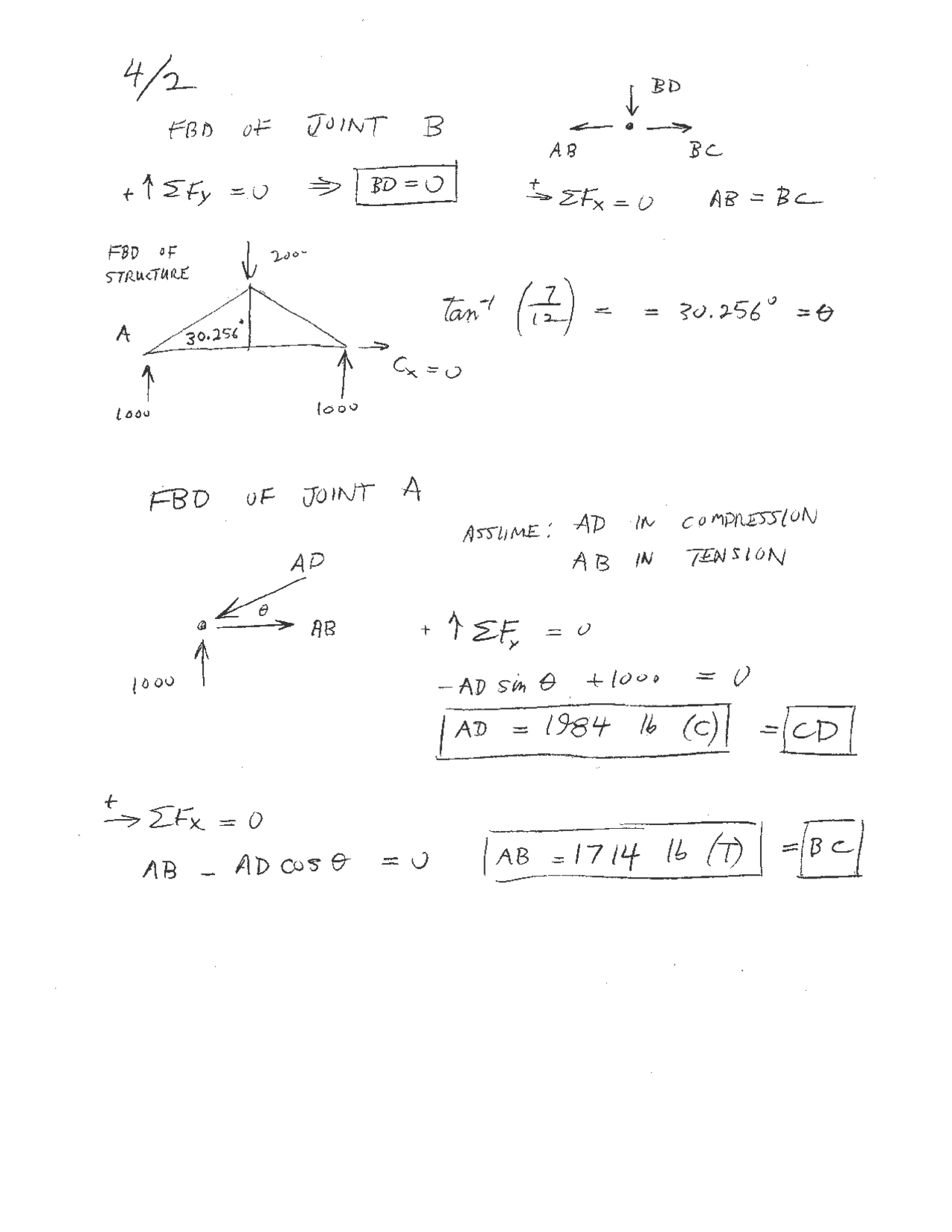 Handwritten Notes on Engineering Mechanics I | MEGR 2141 - Docsity