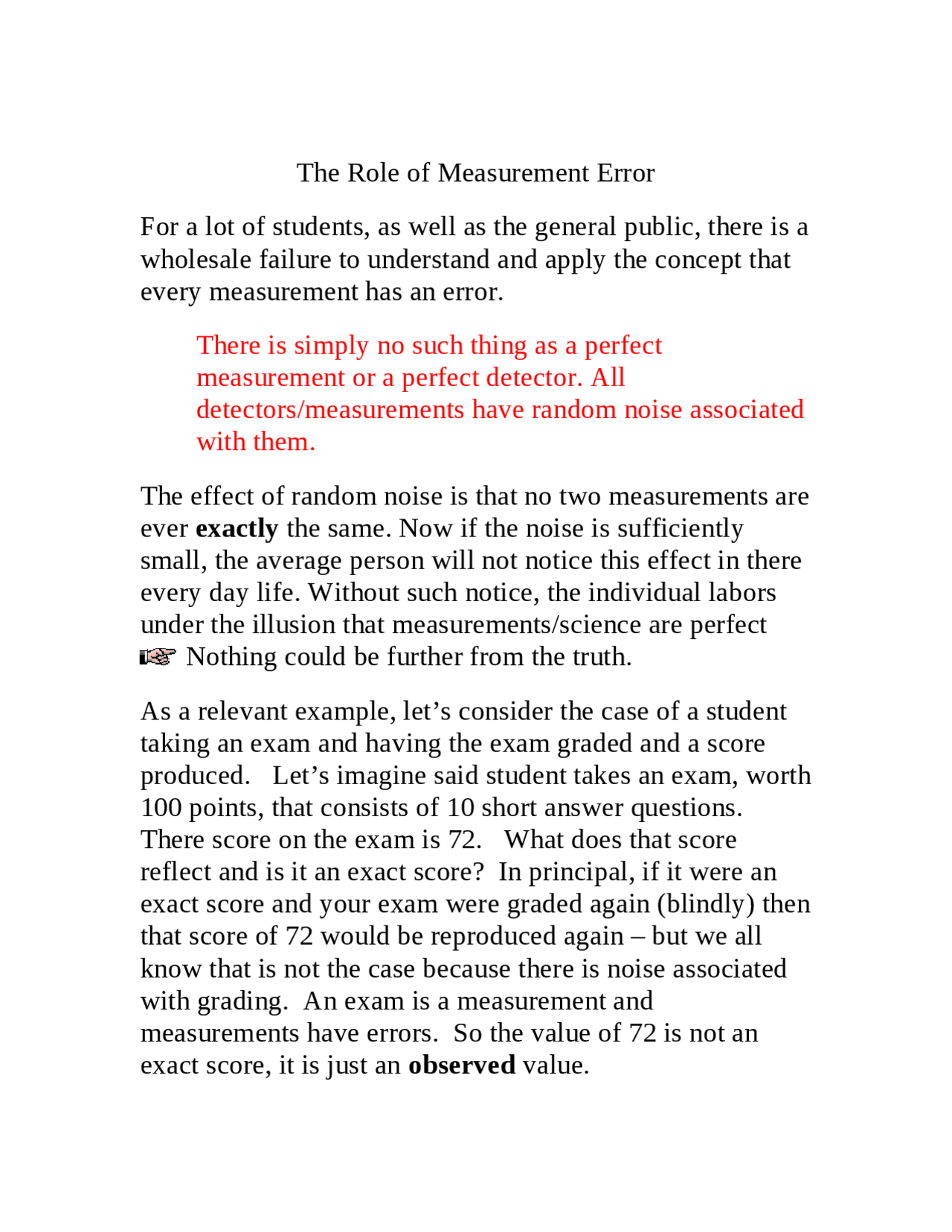 Understanding Measurement Errors: Random and Systematic Errors in Exam ...