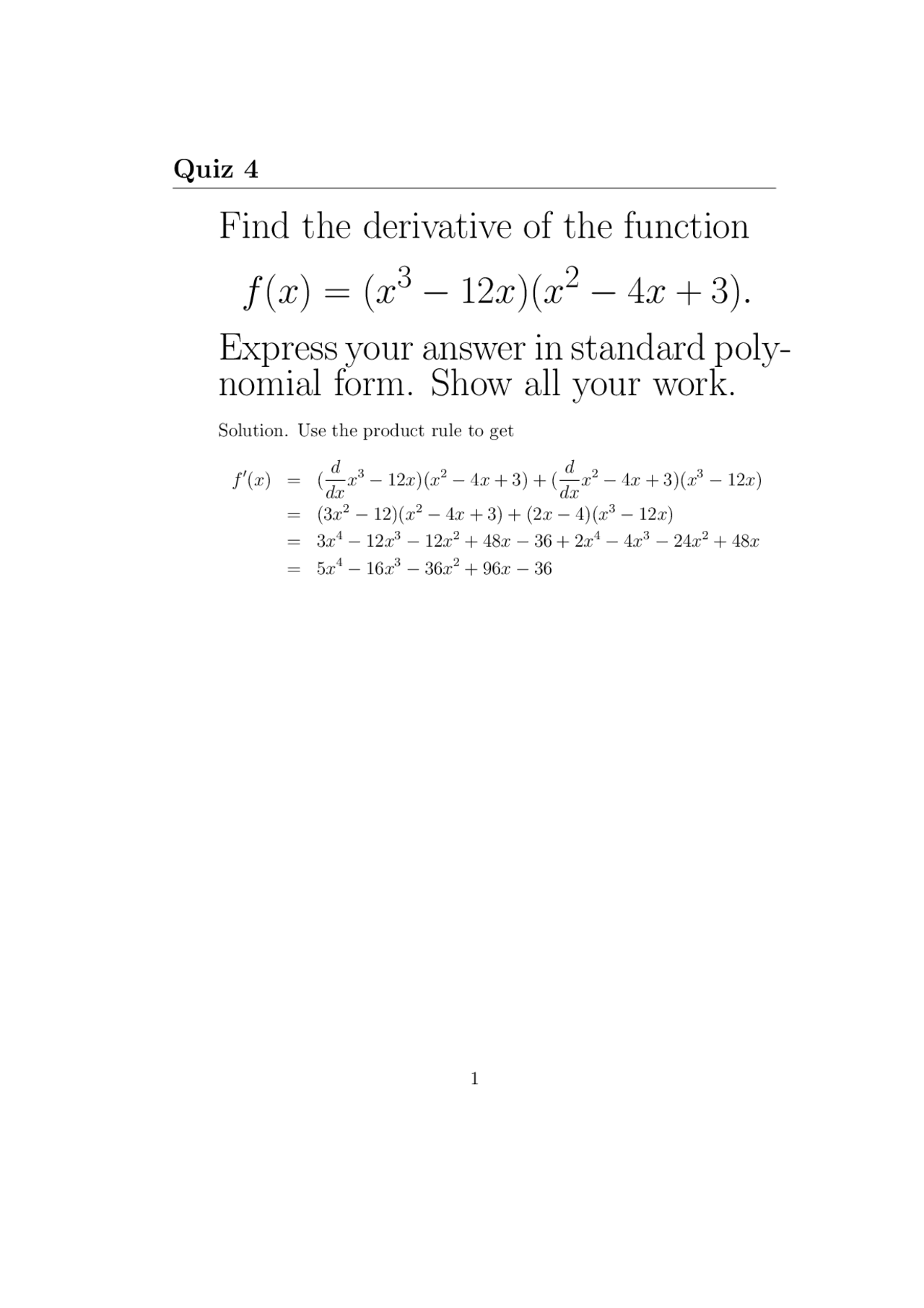 find-derivative-function-by-using-product-rule-quiz-4-with-solution