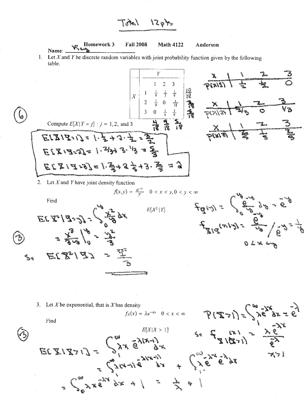 Homework 3 with Solution - Probability and Stochastic Models | MATH ...
