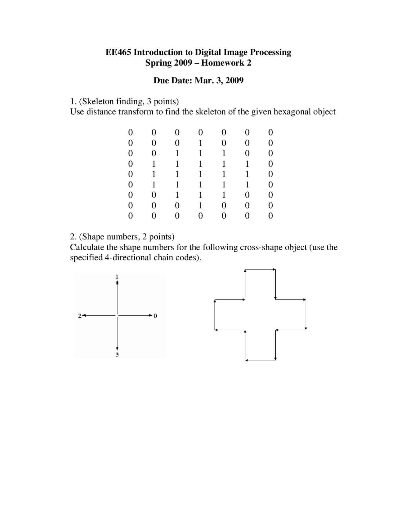 2 Solved Problems on Image Processing - Assignment 2 | EE T220 - Docsity