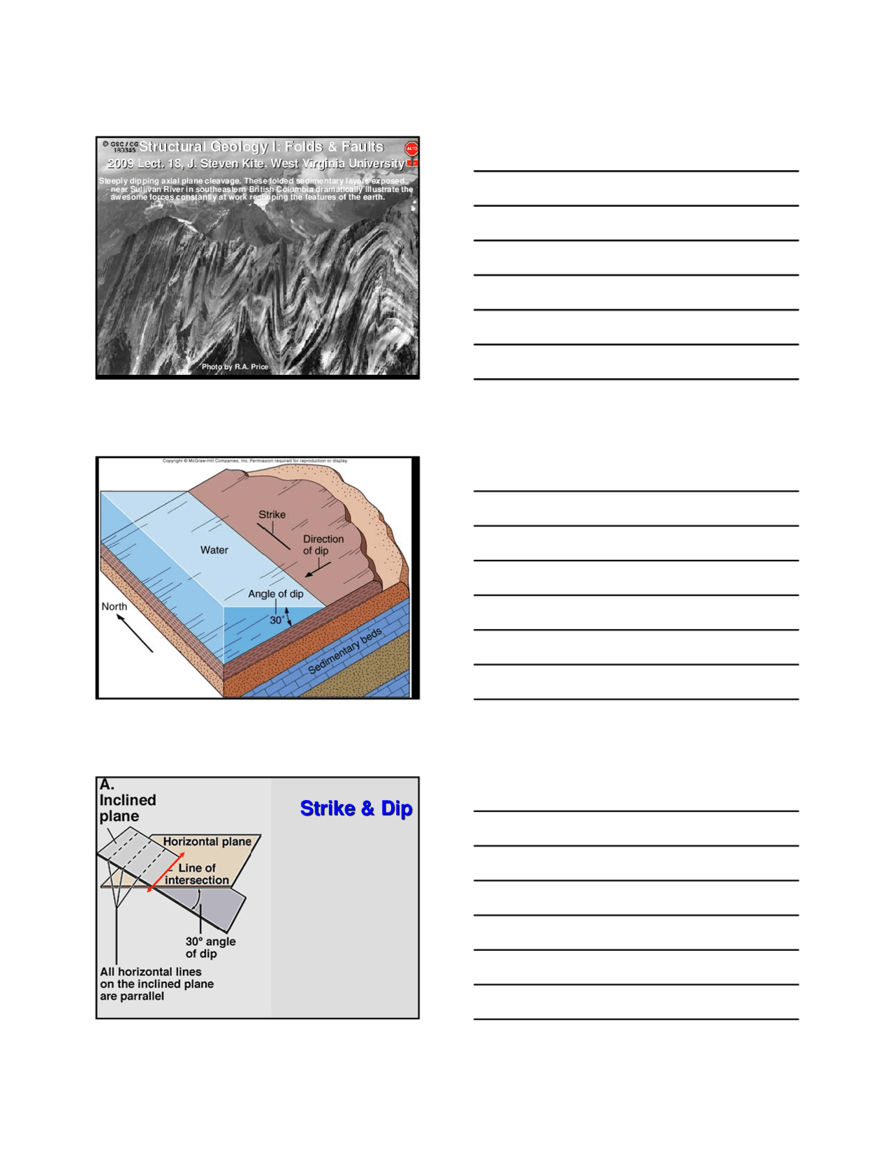 Structural Geology I: Folds and Faults - Slides | GEOL 101 - Docsity