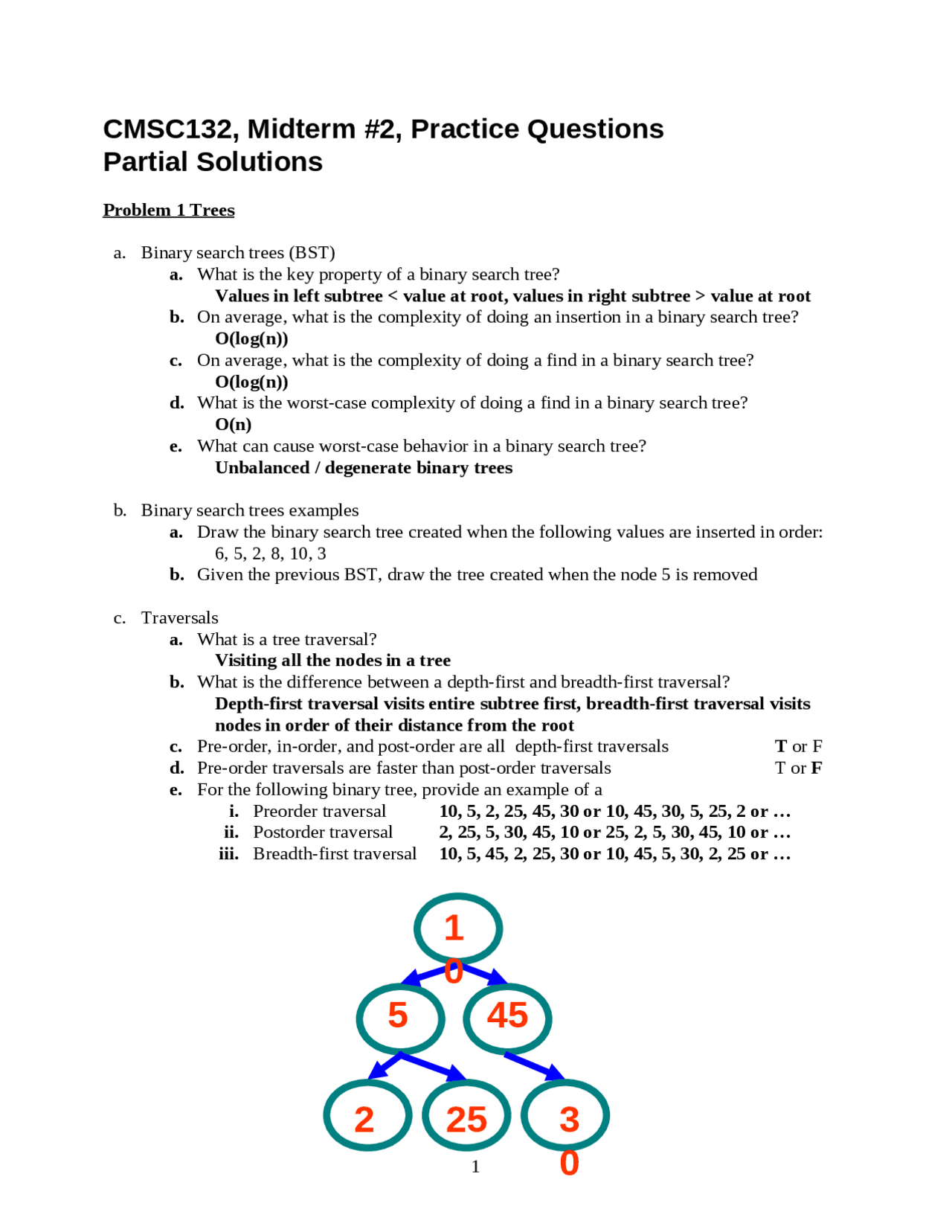 Practice Solved Questions for Midterm Exam - Object Oriented ...