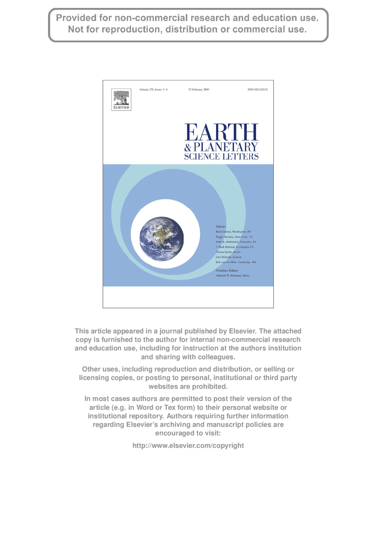 Earth and Planetary Science Letters - Environmental Geology | GEOL 120 ...