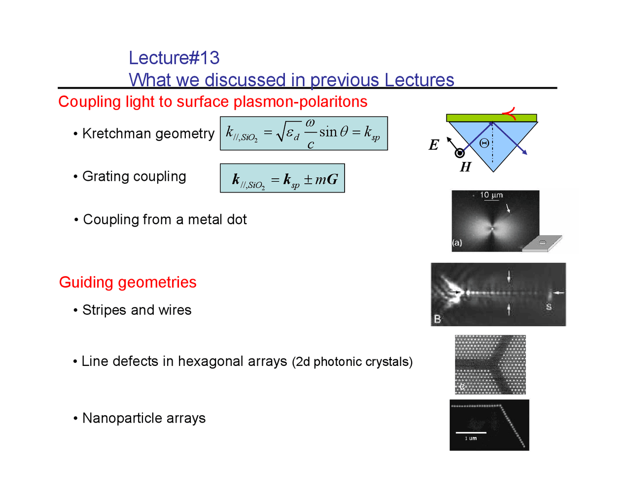 The Diffraction Limit - Lecture Slides | CHEM C1260 - Docsity