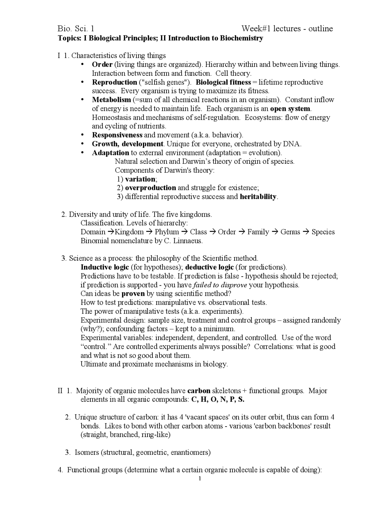 I Biological Principles Docsity