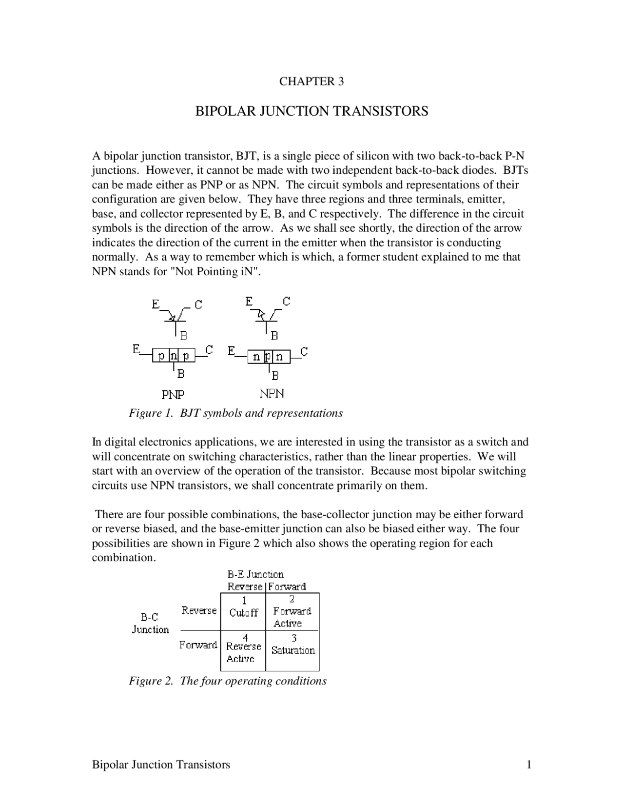 Transistors Notes Bipolar Junction Transistors - Lecture Notes | EE T220 | Study notes ...
