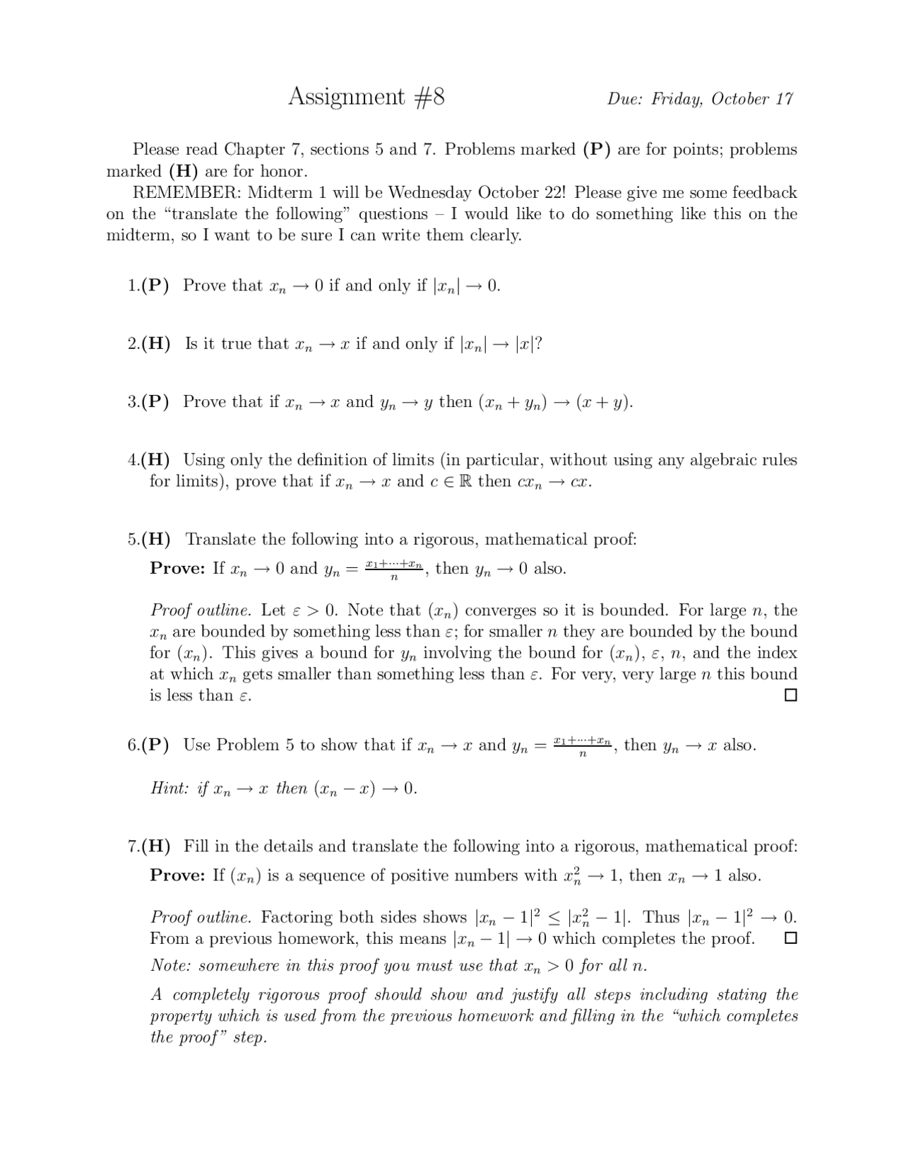 7 Questions on Introduction To Proof Through Real Analysis | MA 30100 ...
