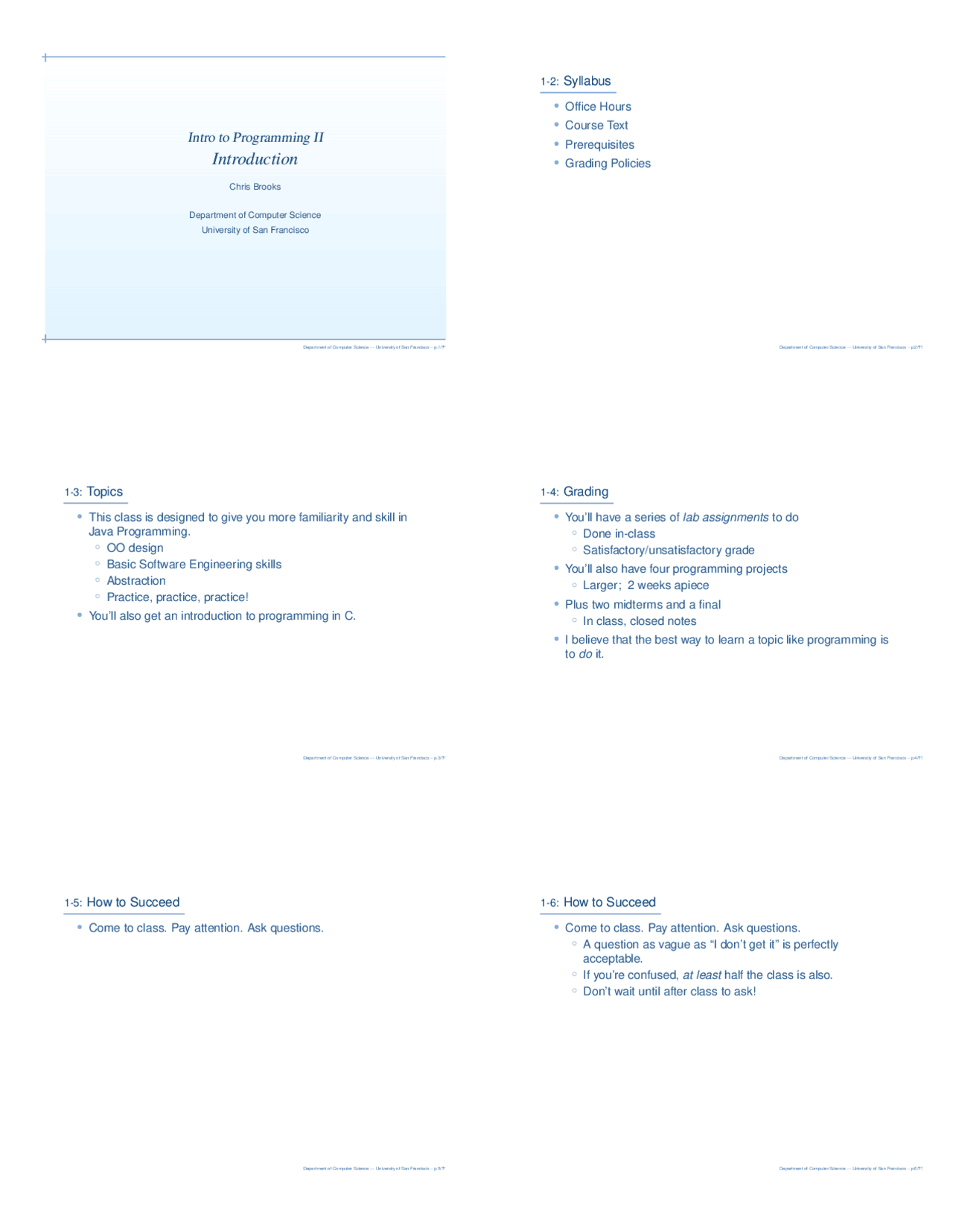 Introduction to Java Programming - Introduction to Programming II | CS ...