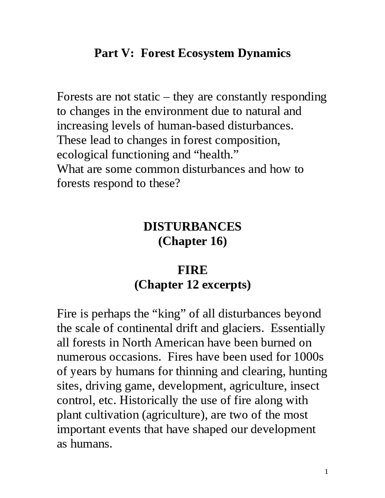 Forest Ecosystem Dynamics - Lecture Notes | PLSC 471 | Study notes ...