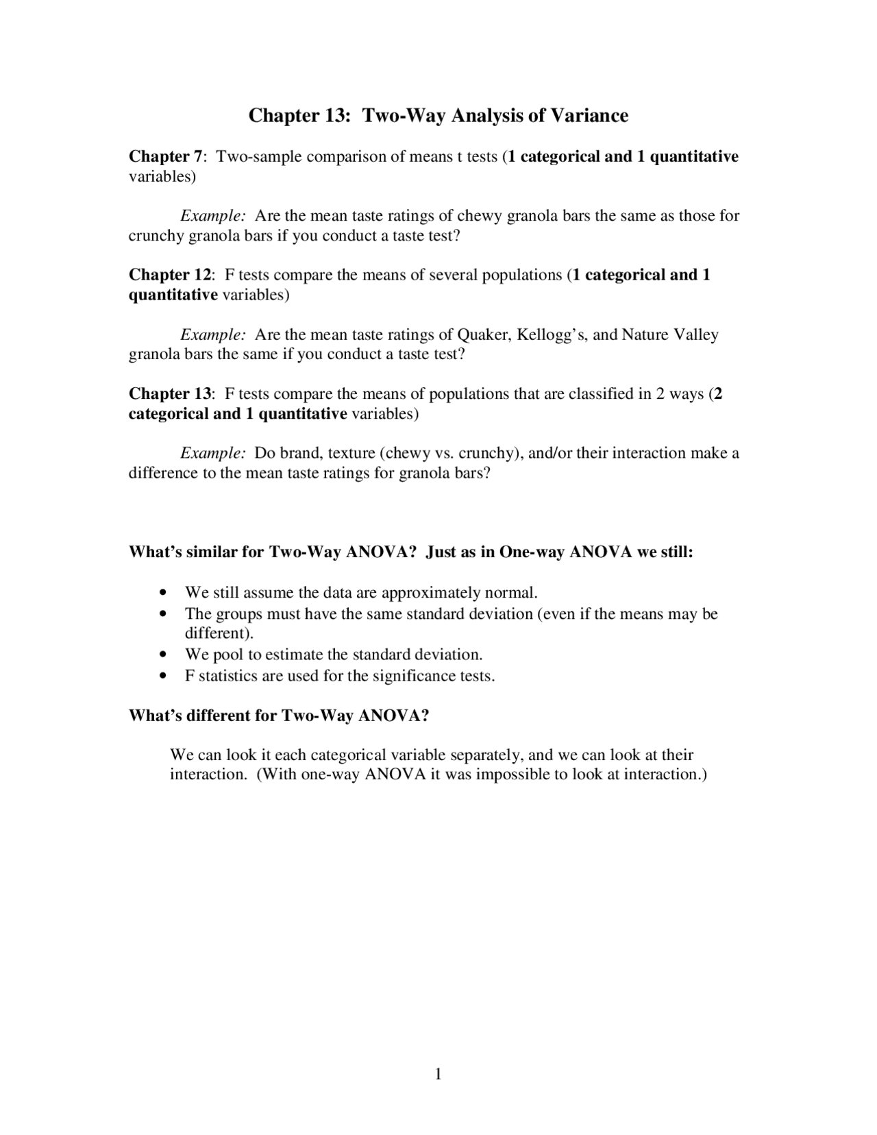 Two-way Analysis of variance - Questions and Answers | STAT 30100 ...