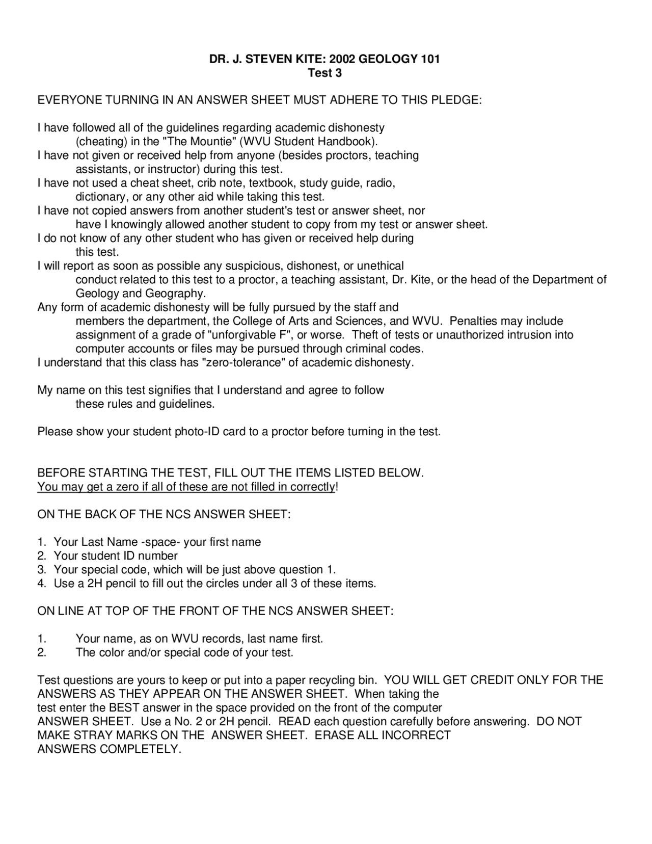 Exam 3 Multiple Choice Questions Planet Earth Geol 101 Docsity Exam 3 Multiple Choice Questions Planet Earth Geol 101 Docsity