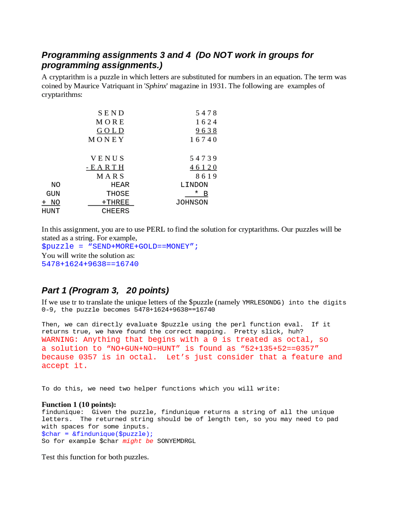 Solved Assignment 3 for Programming Languages | CS 4700 - Docsity