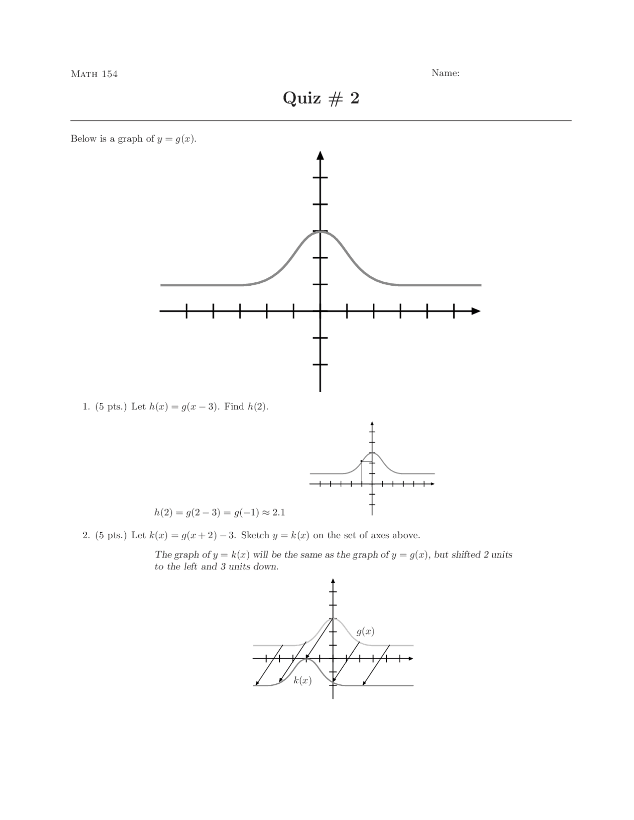 Solutions To Quiz 2 Elementary Algebra Math M0070 Docsity Solutions To Quiz 2 Elementary Algebra Math M0070 Docsity