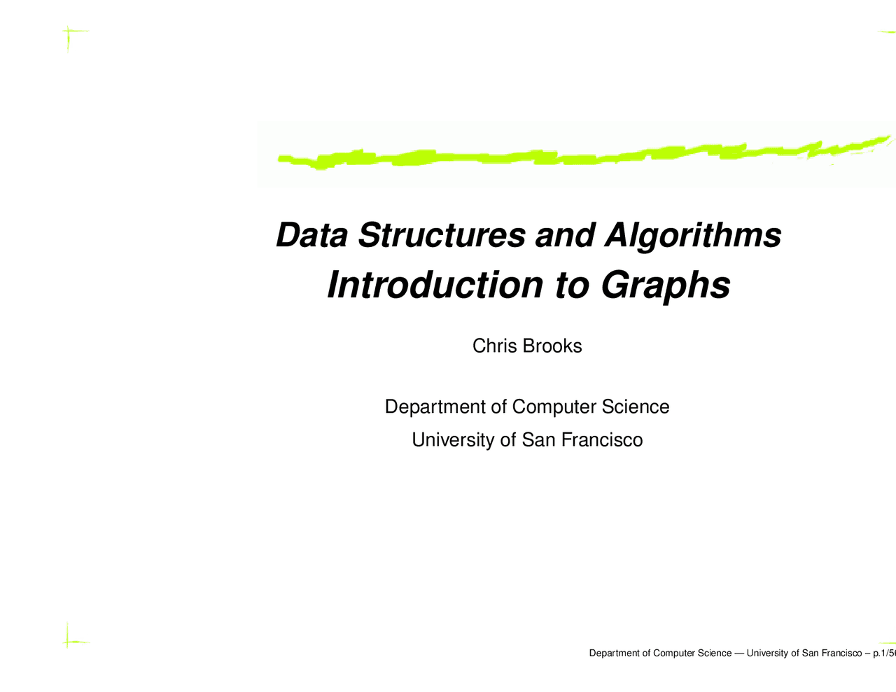Introduction to Graph - Data Structure and Algorithms | CS 245 - Docsity