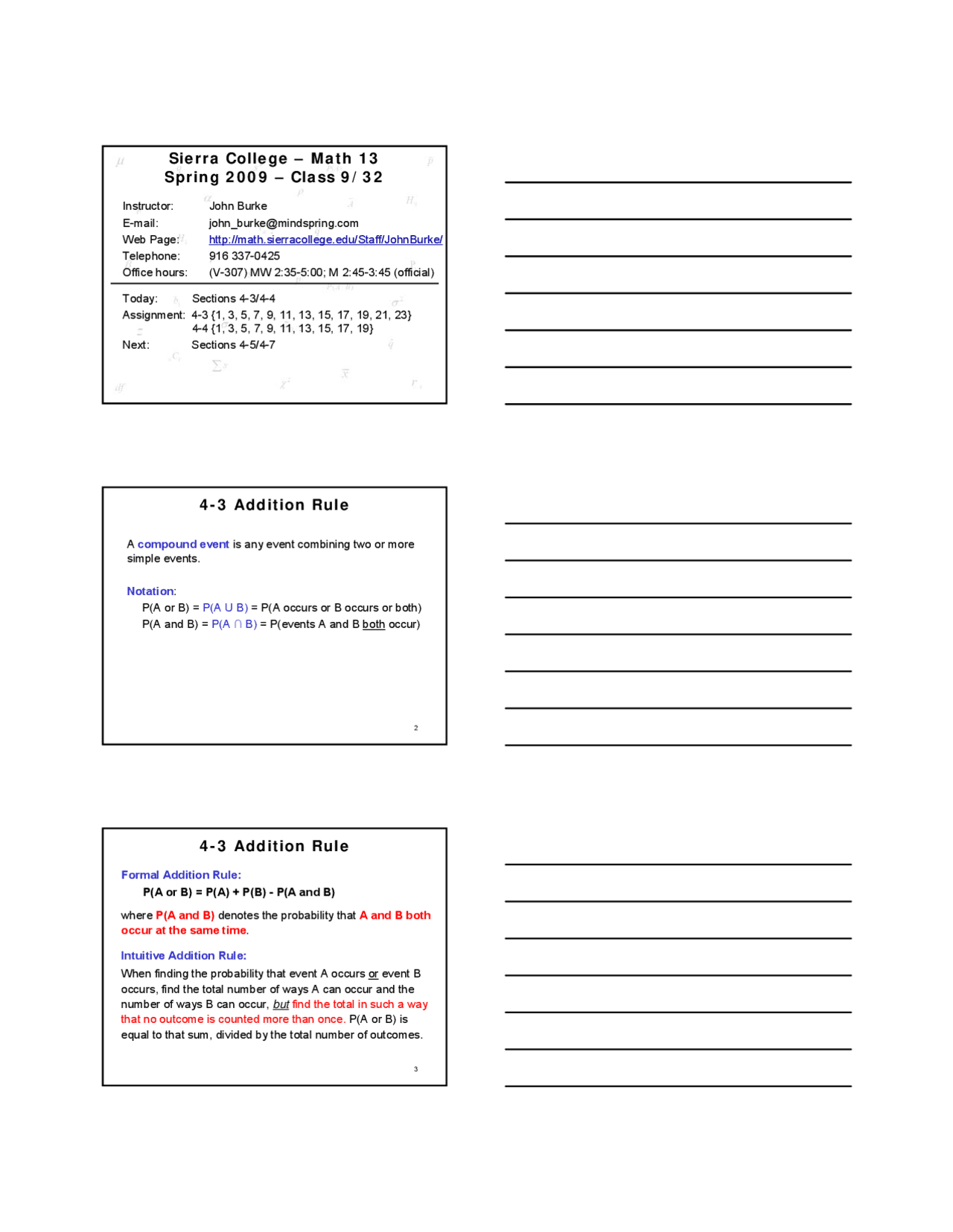 Addition and Multiplication Rules - Elementary Statistics | MATH 0013 ...