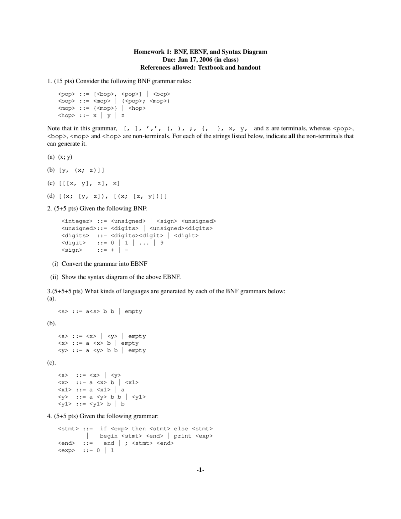 Homework 1 Solutions - Programming Languages | ECS 140A | Assignments ...