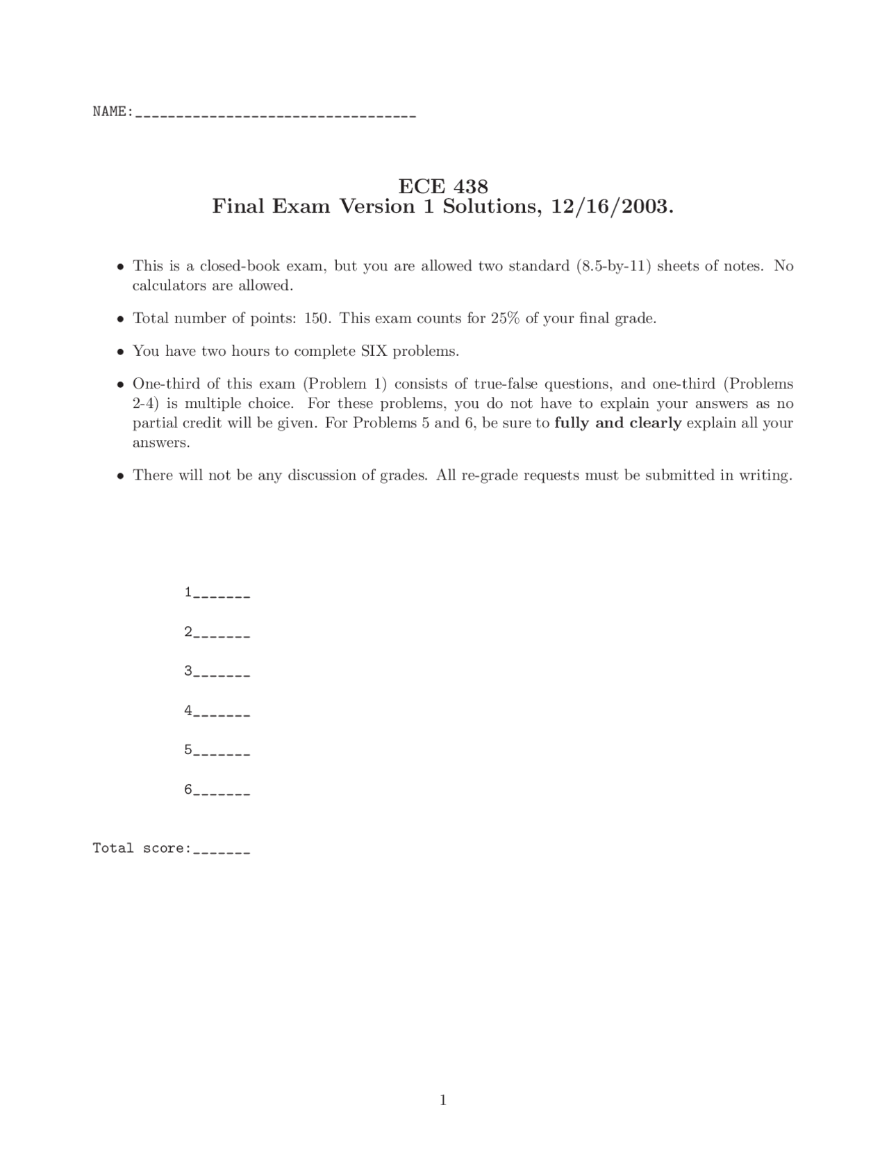 Final Exam Answers - Digital Signal Processing With Applications | ECE ...