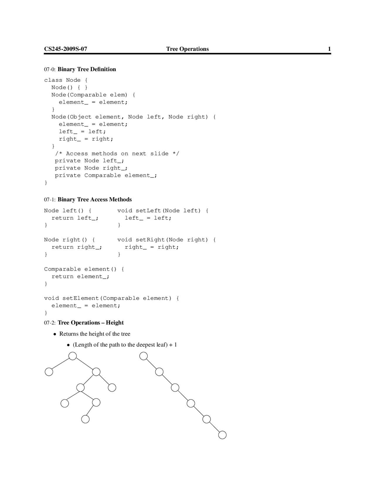 Tree Operations - Data Structure and Algorithms - Lecture Notes | CS ...
