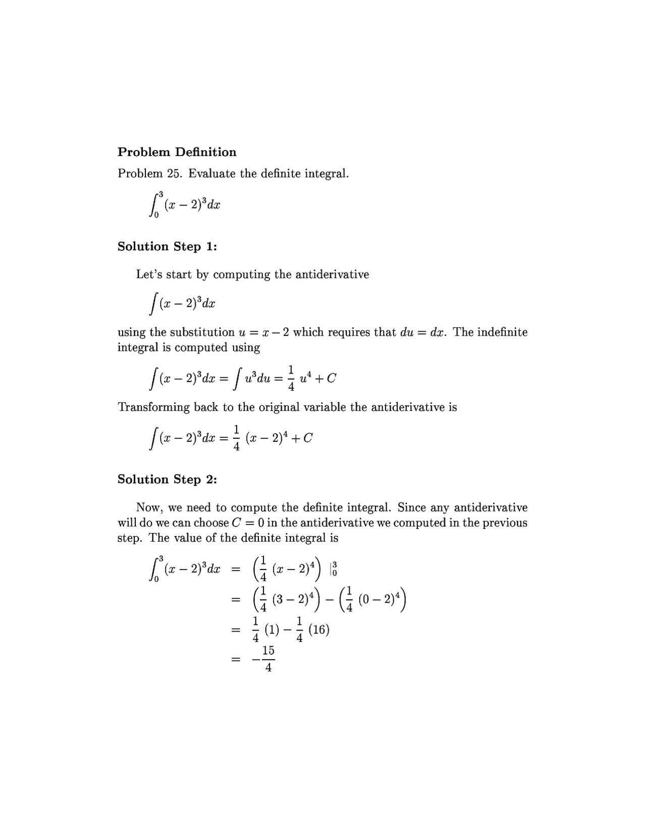 Problems with Solutions for Calculus Techniques | MATH 1100 - Docsity