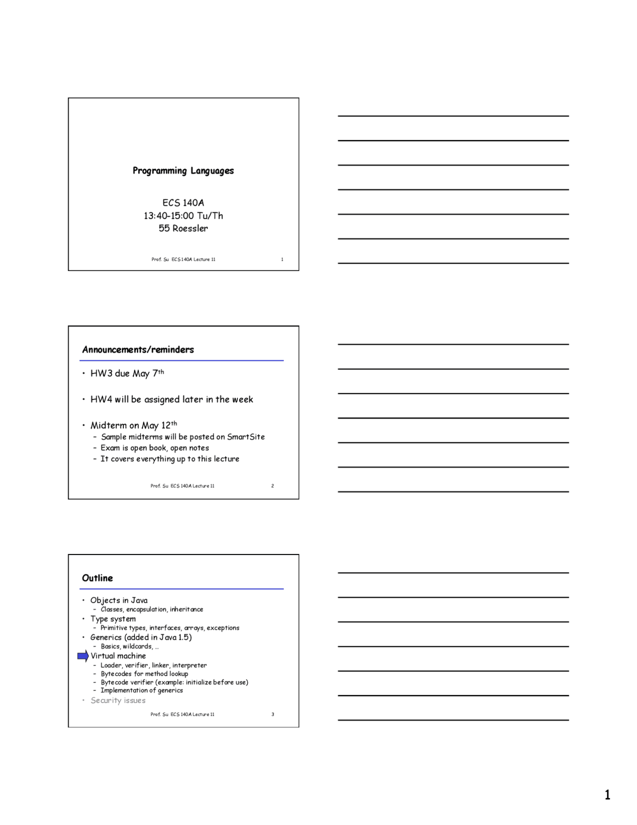Lecture Slides on Java Implementation - Programming Languages | ECS ...