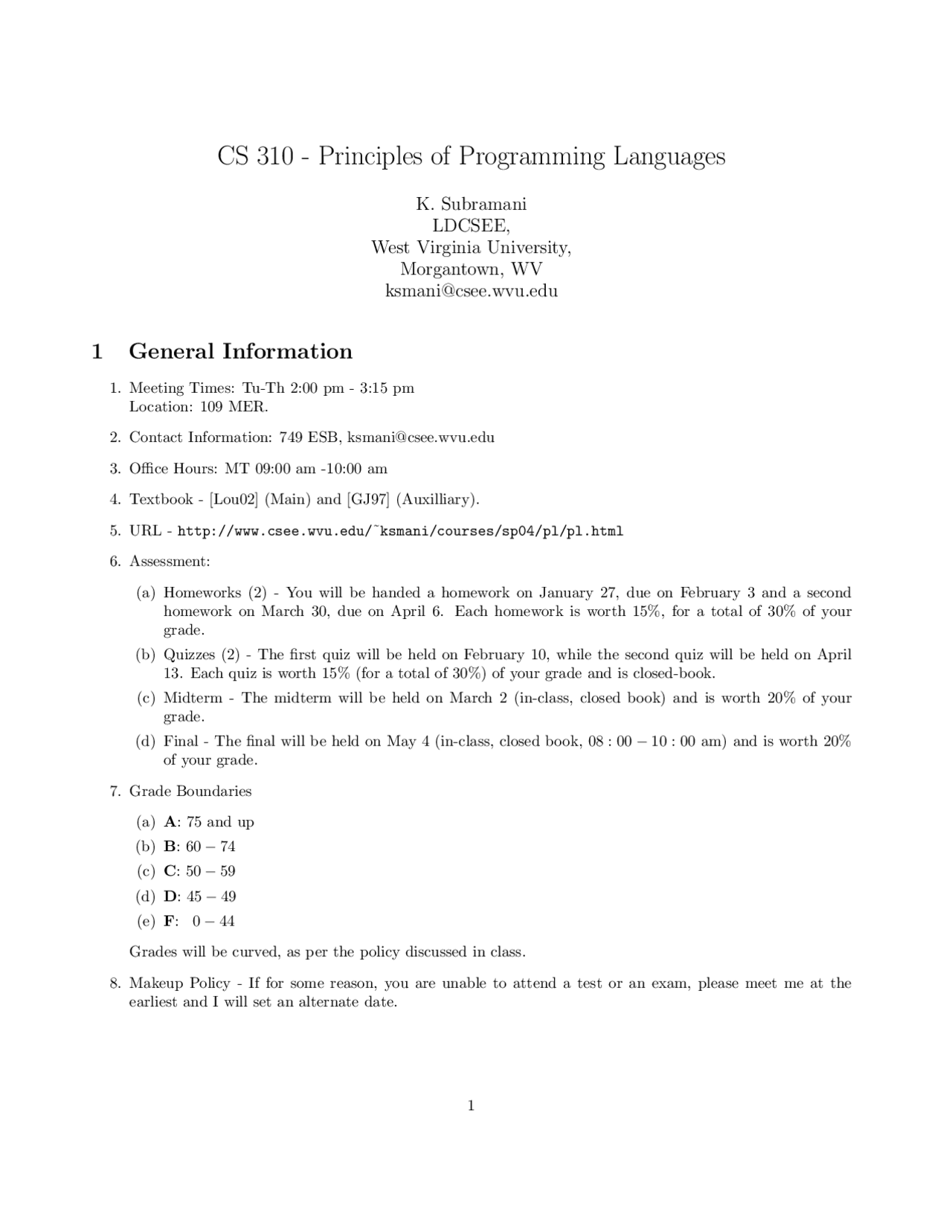 cs306 python programming notes | pdf | parameter... Midterm Notes for Principle Programming Language | CS 310 - Docsity