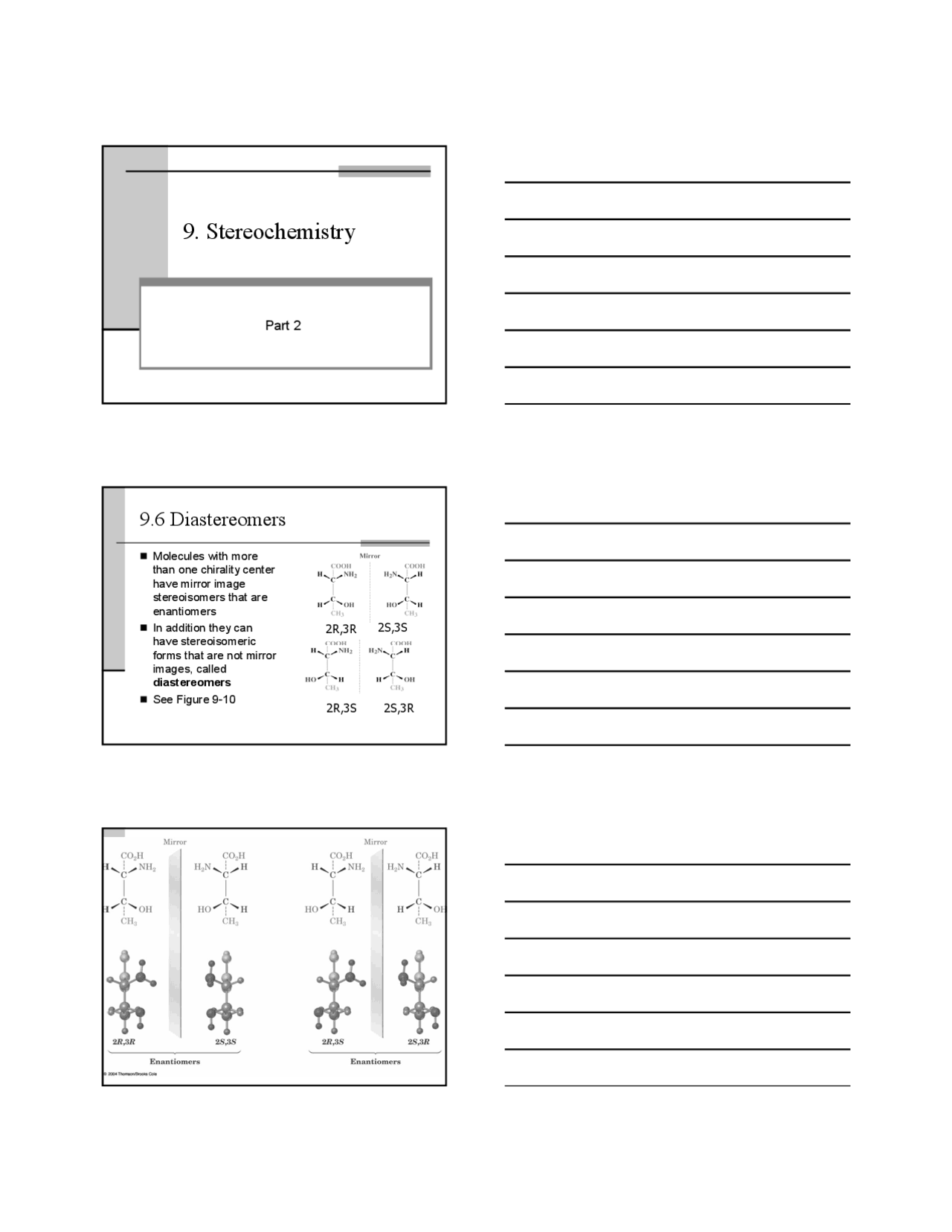 Stereochemistry in Organic Chemistry I - Study Guide | CHM 2210C - Docsity