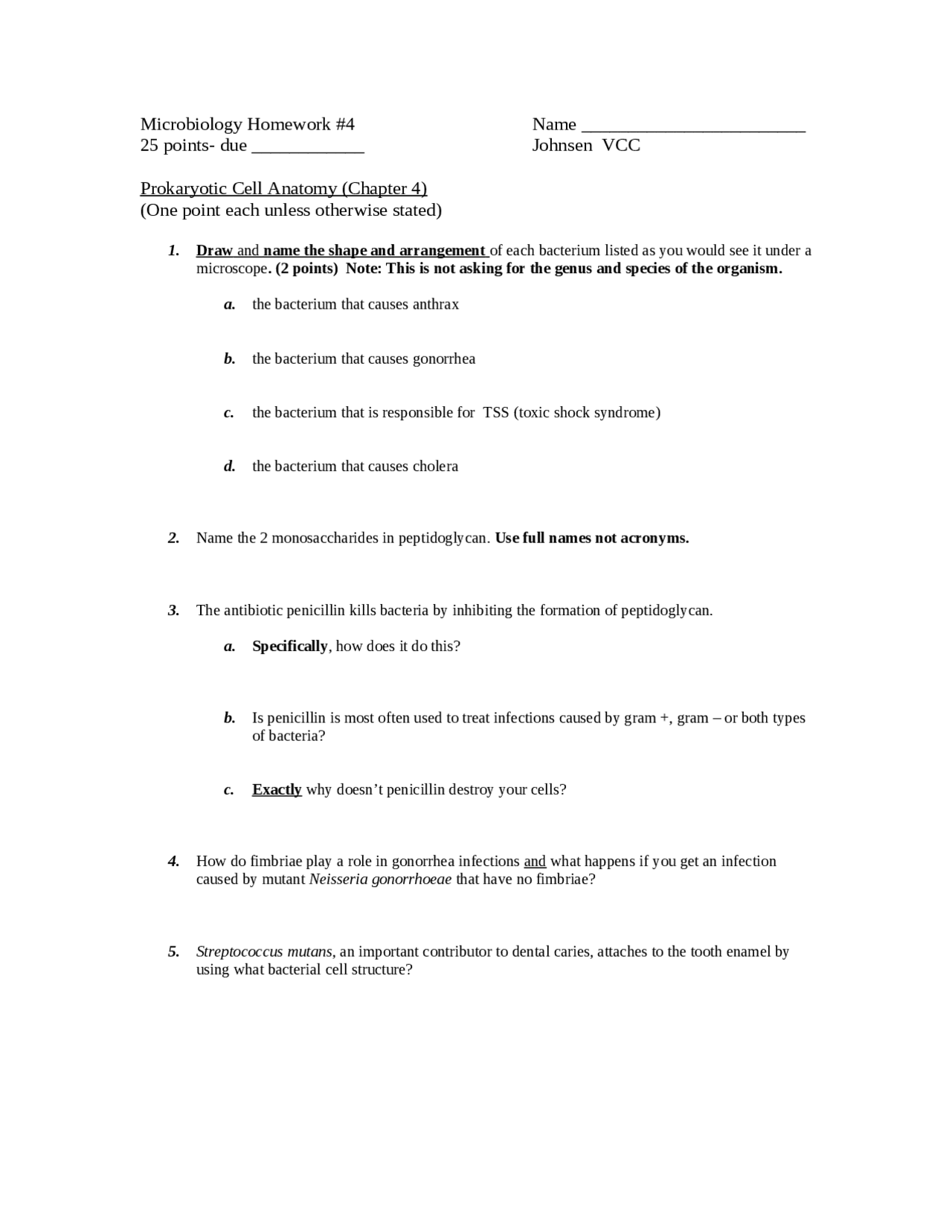 Homework 4 - Practice Questions on Microbiology | MCB 2010C ...