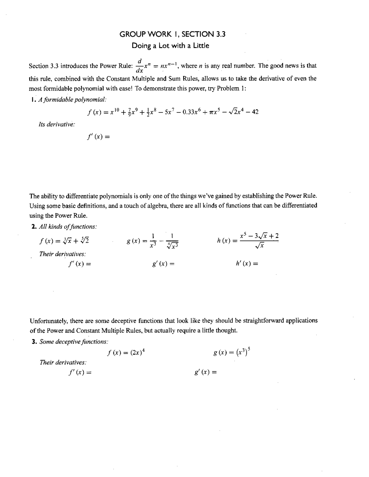 5 Solved Questions for Assignment 3 - Calculus with Analytic Geometry I ...