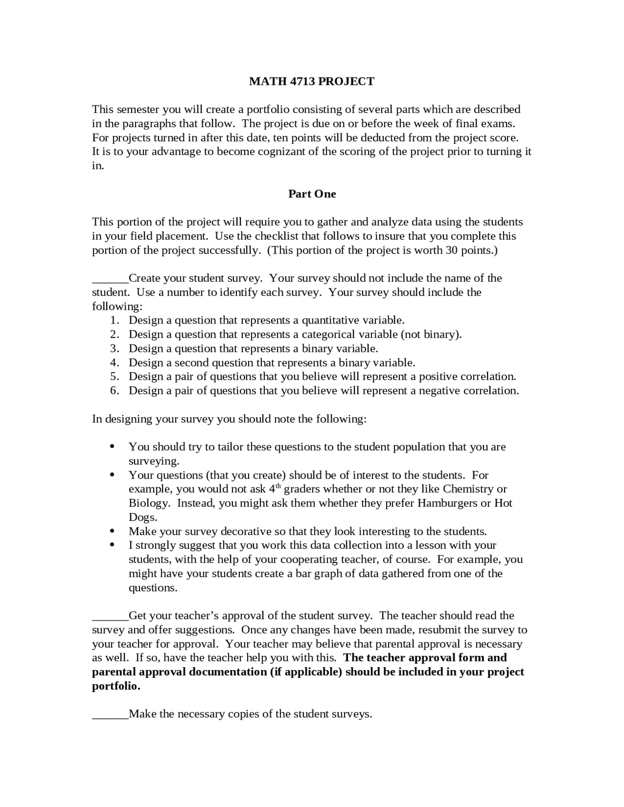 Project Report for Probability and Statistics | MATH 4713 | Study ...