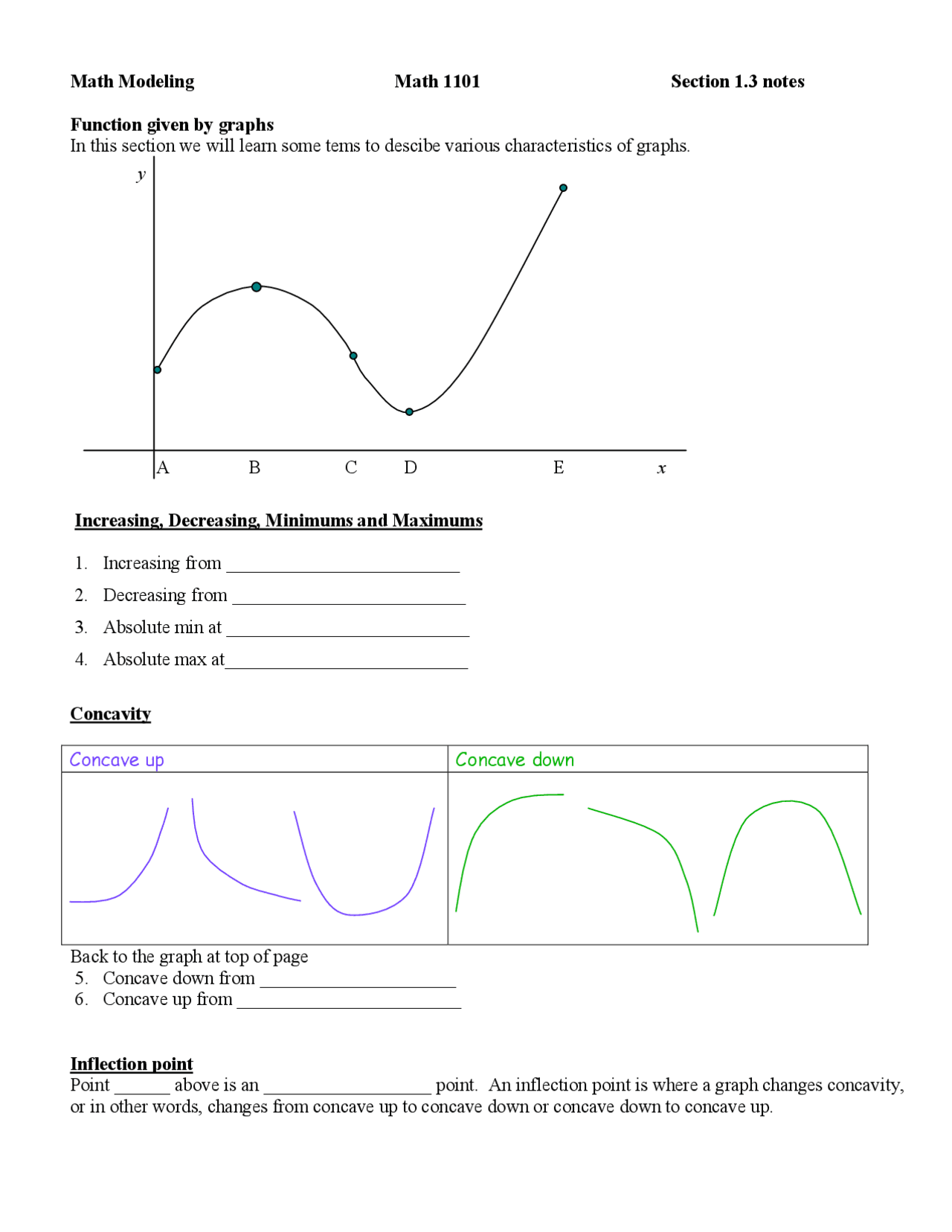 Practice Problems for Introduction to Mathematical Modeling | MATH 1101 ...