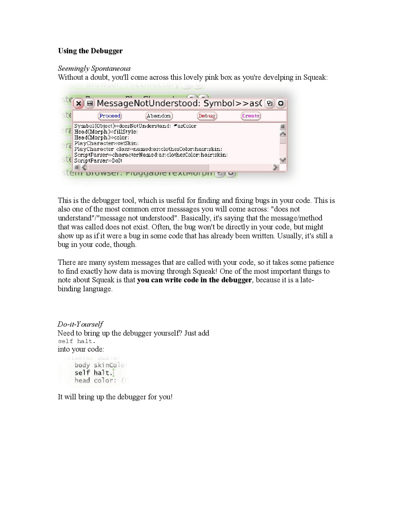 Objects and Design - Using the Debugger - Notes | CS 2340 - Docsity