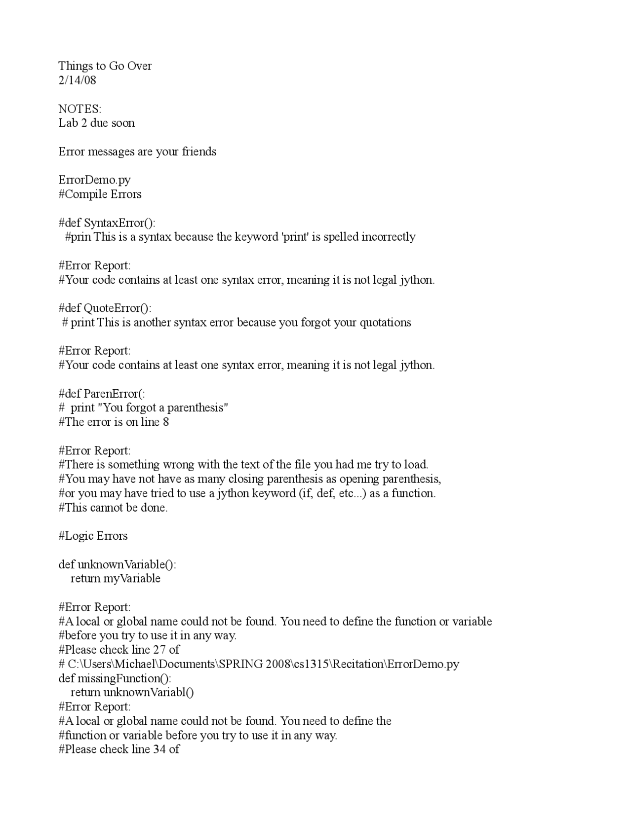 Error Handling in Python: Understanding Syntax and Logic Errors | Study ...