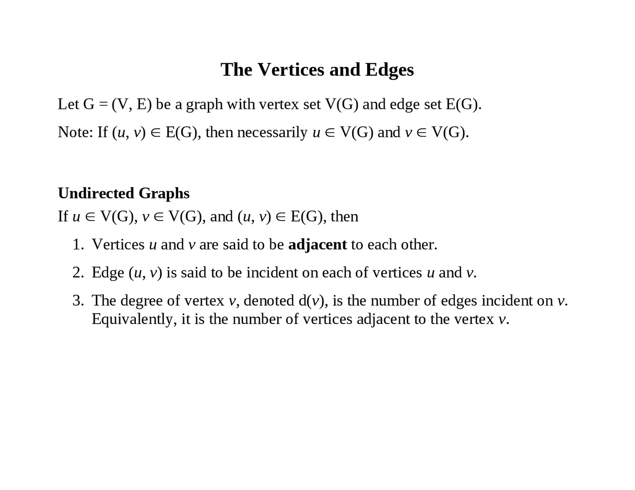 Lecture Notes On The Vertices And Edges Cpsc 5127u Docsity Lecture Notes On The Vertices And Edges Cpsc 5127u Docsity