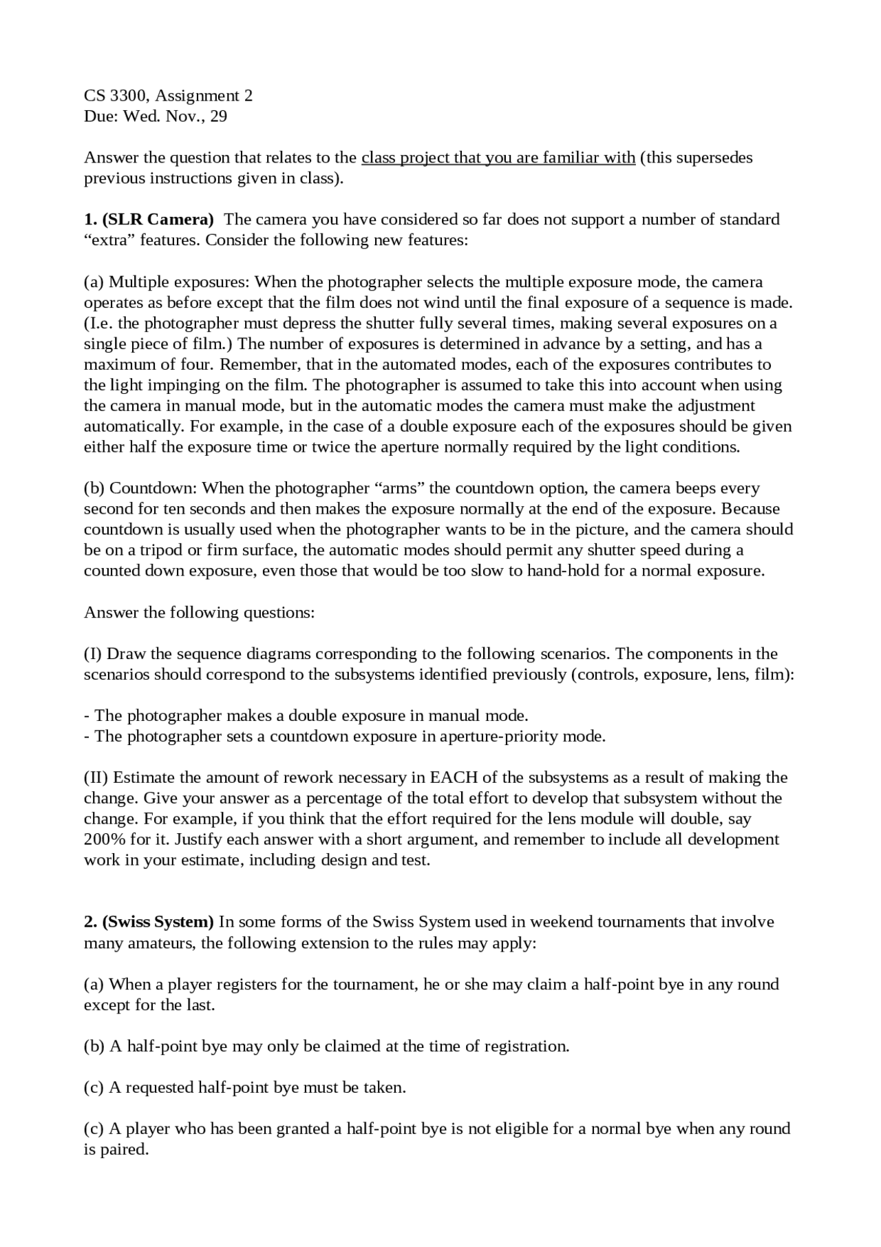 Cs 305 Module 2 Written Assignment Assignment 2 on Introduction to Software Engineering | CS 3300 - Docsity
