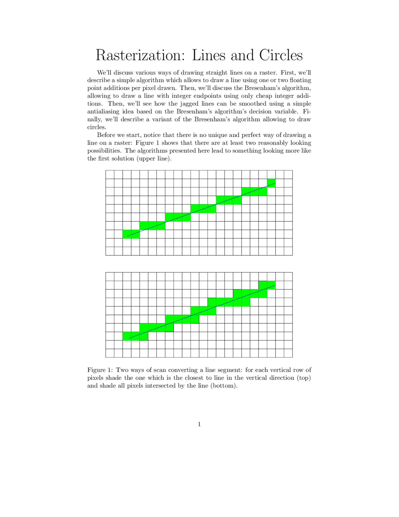 Rasterization: Lines and Circles in Computer Graphics | CS 3451 | Study ...