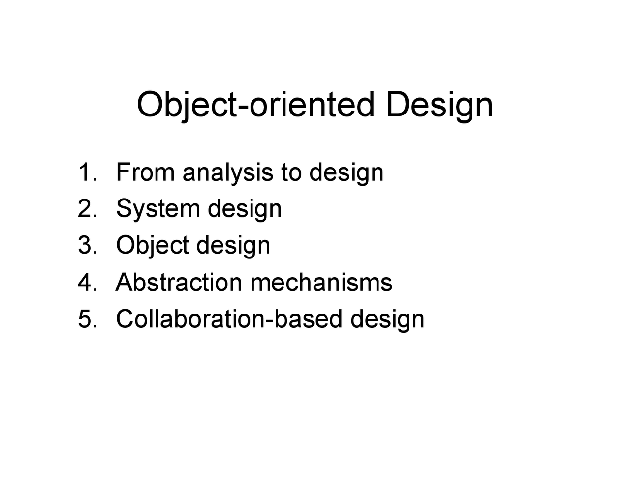 Object-Oriented Design - Software Architecture and Design | CS 6310 ...
