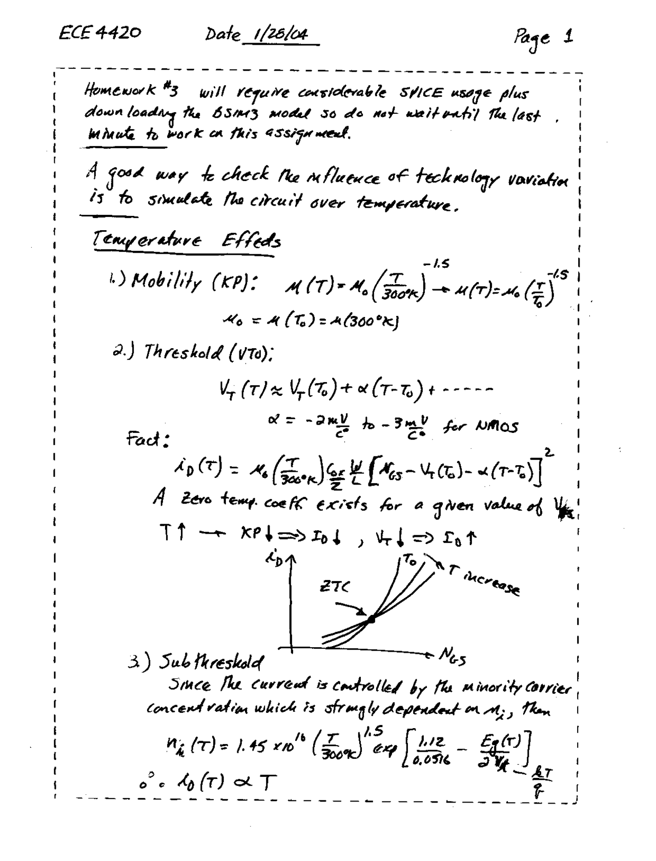 Digital Integrated Circuits - Assignment 3: Effects of Temperature ...