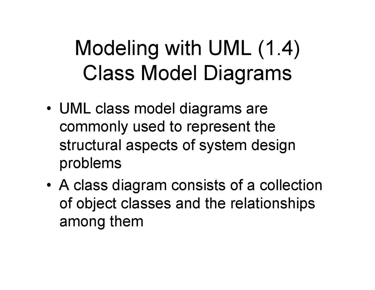 Class Model Diagram - Software Architecture and Design | CS 6310 ...