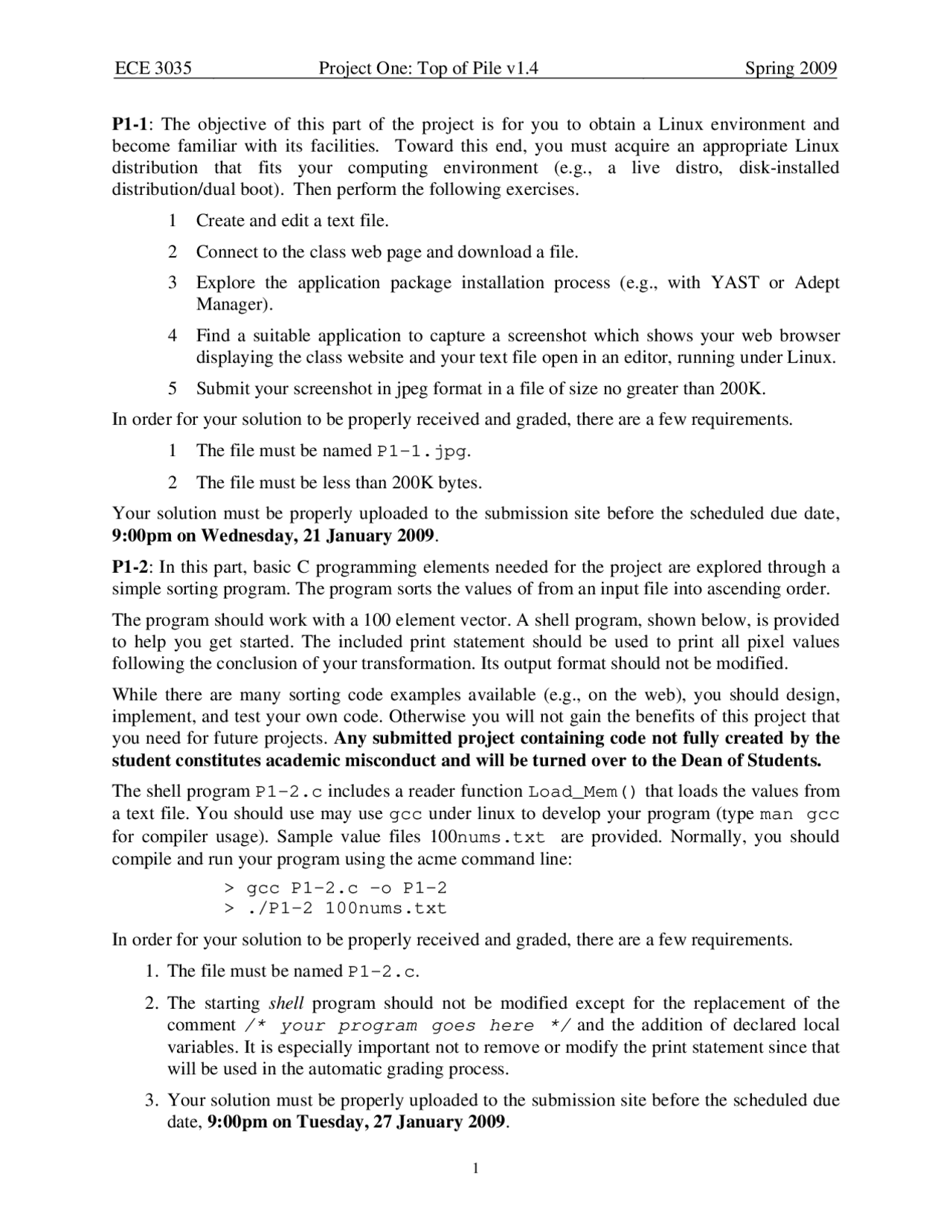 Top of Pile - Mechanisms-Computing Systems | ECE 3035 - Docsity