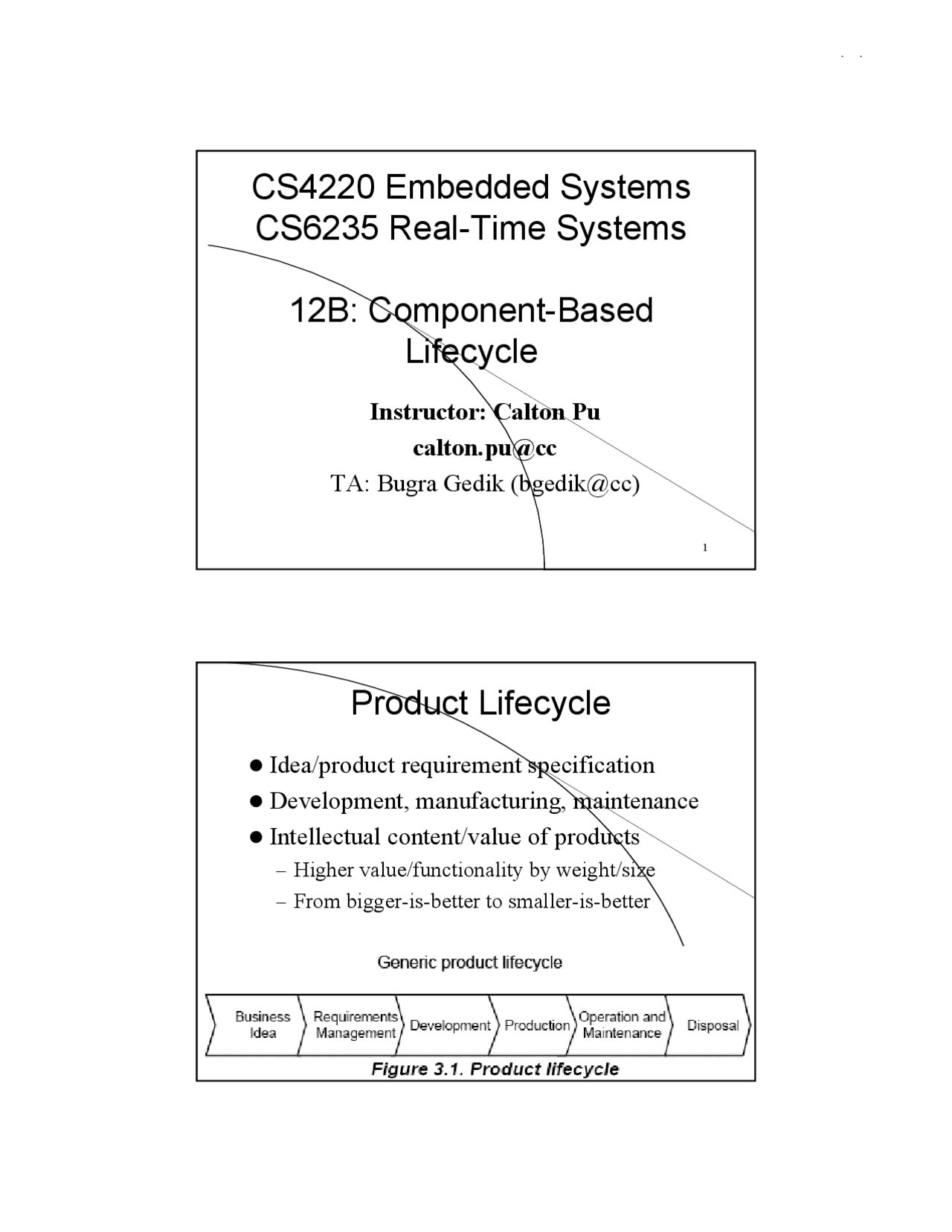 Component Based Lifecycle Powerpoint Slides | CS 4220 - Docsity