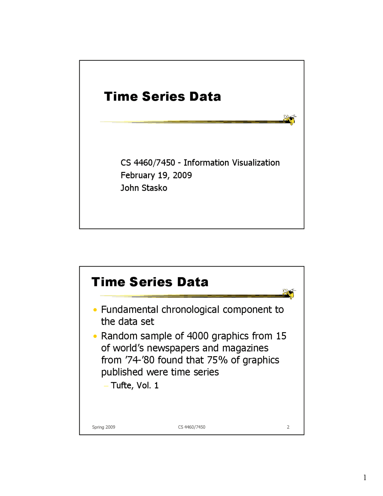 Time Series Data - Introduction to Informational Visualization - Slides ...