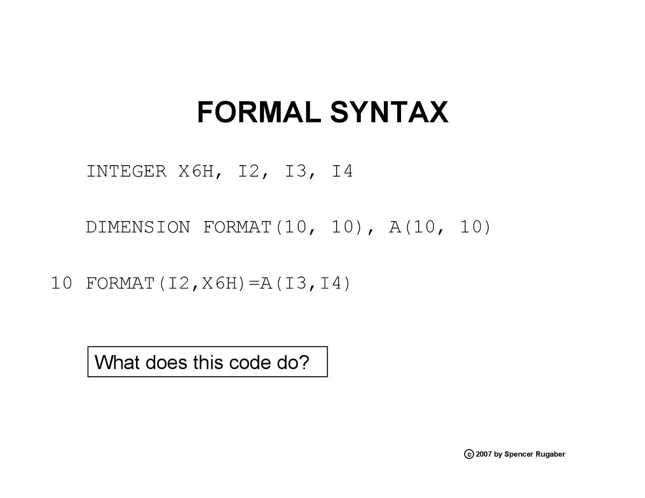 Formal Syntax Coding Dimensions of Formal Syntax - Assignment | CS 6390 - Docsity
